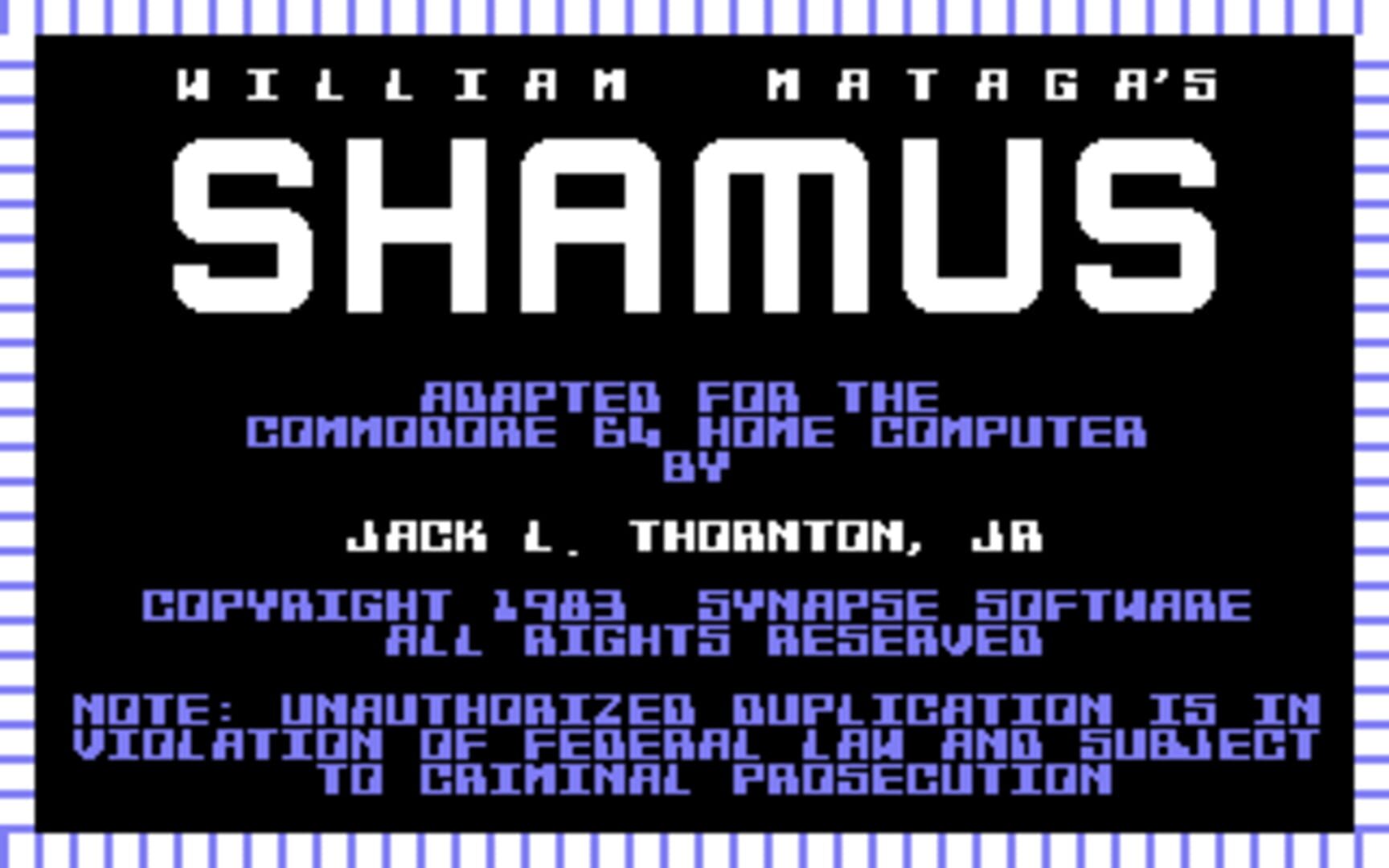 Foto do jogo Shamus