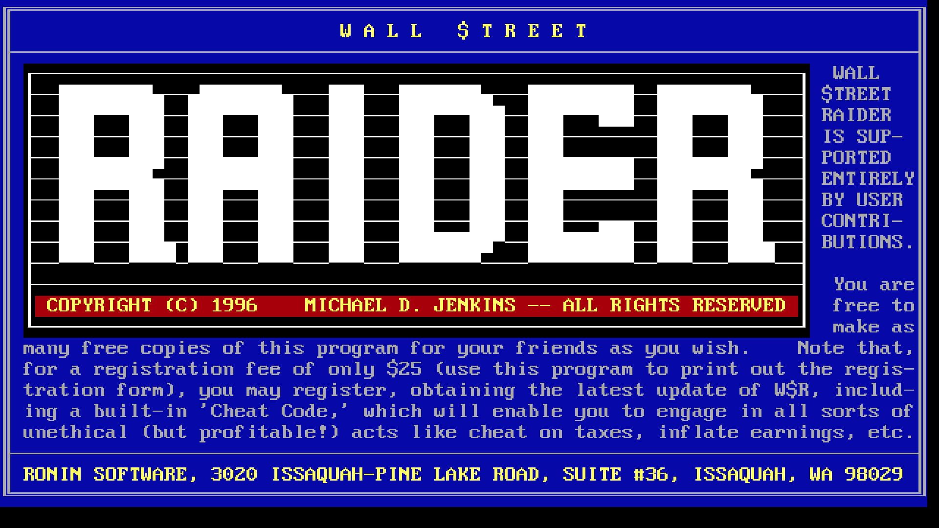 Foto do jogo Wall Street Raider