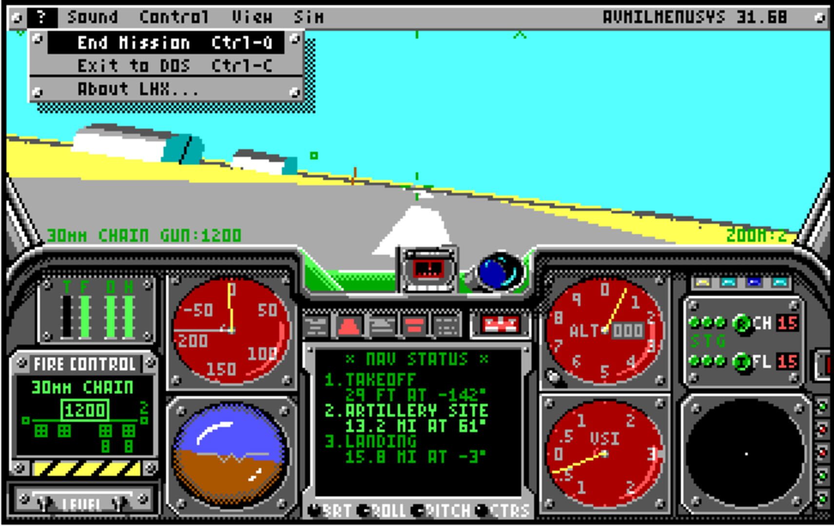 Foto do jogo LHX: Attack Chopper