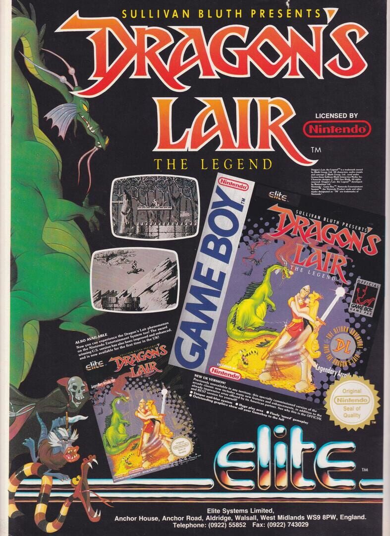 Foto do jogo Dragon's Lair: The Legend