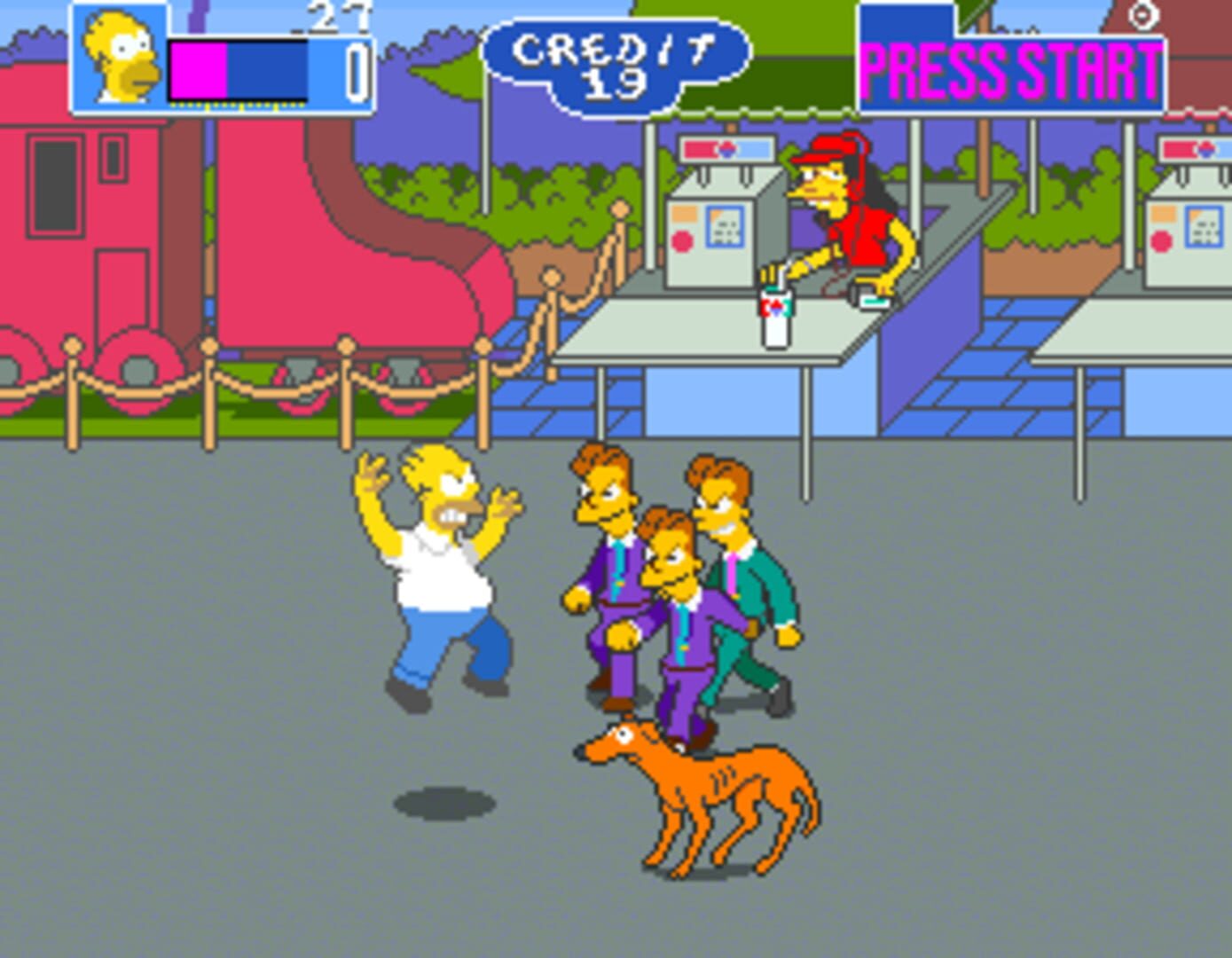 Foto do jogo The Simpsons Arcade Game