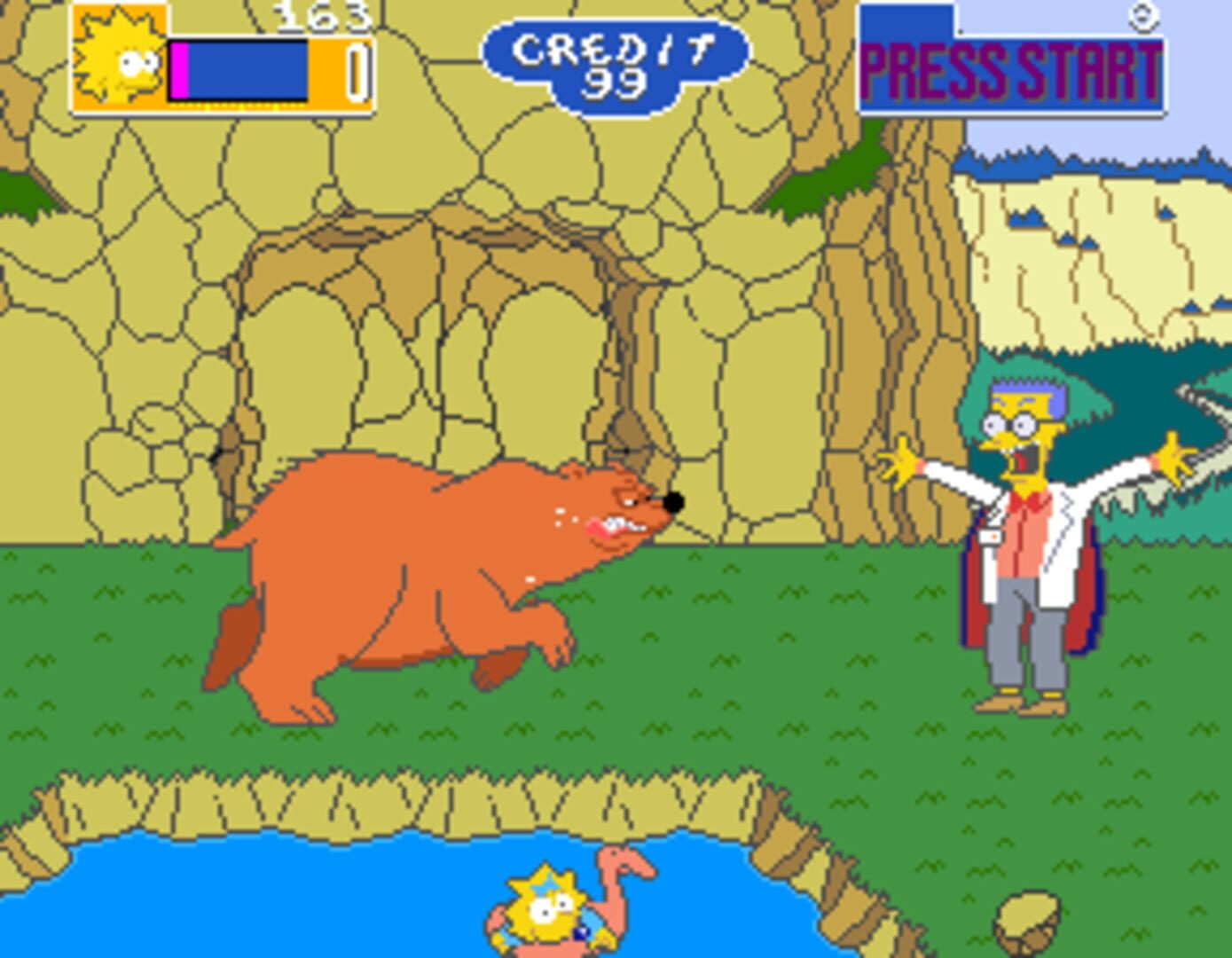 Foto do jogo The Simpsons Arcade Game