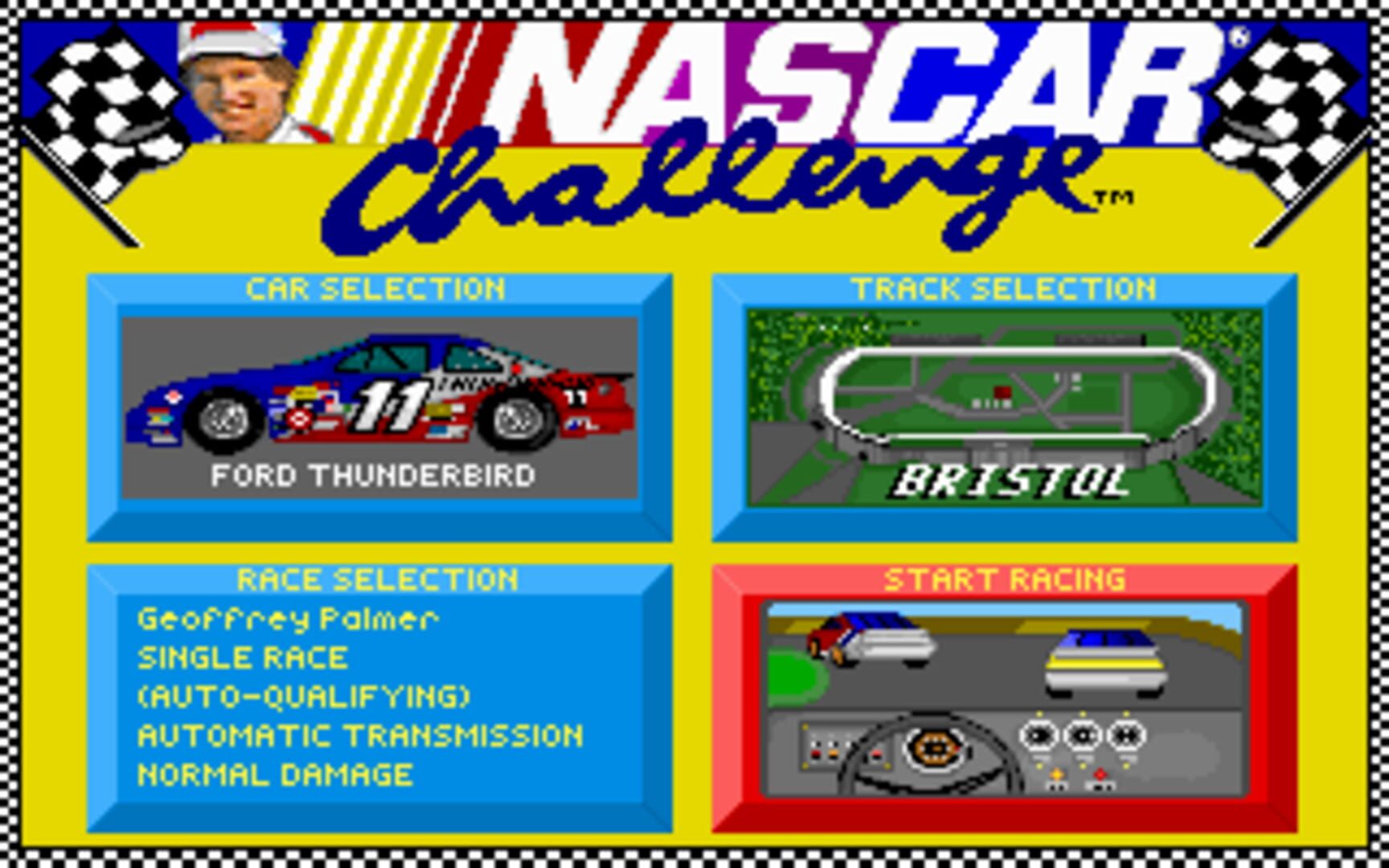 Foto do jogo Bill Elliott's NASCAR Challenge