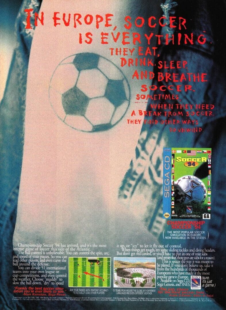 Foto do jogo Championship Soccer '94