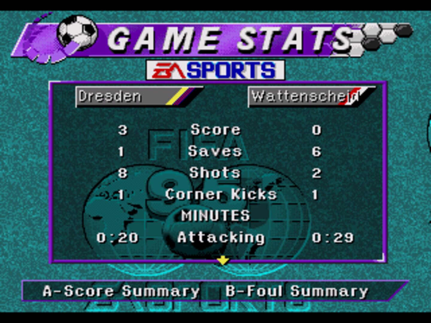 Foto do jogo FIFA Soccer 95