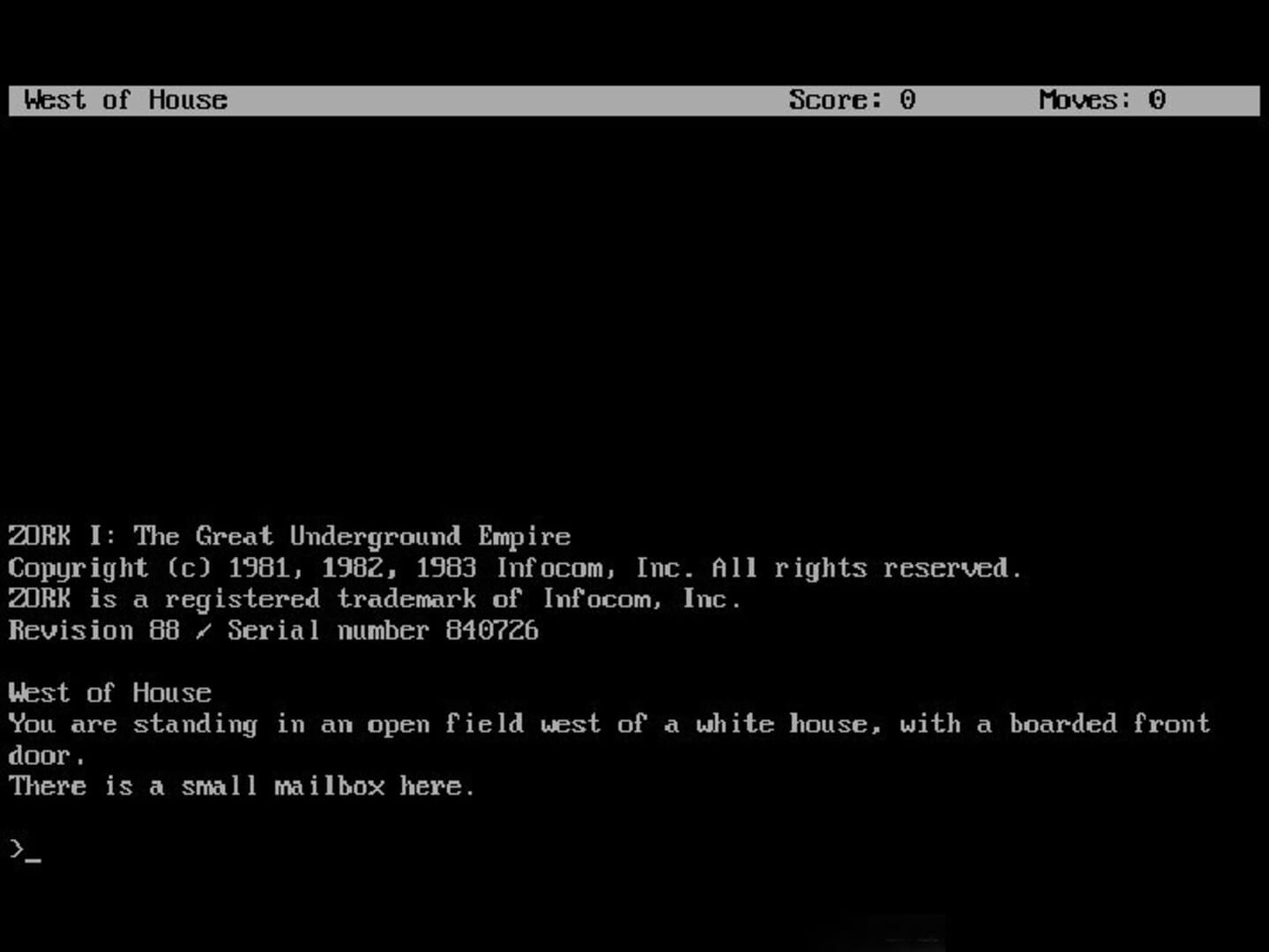 Foto do jogo The Zork Anthology
