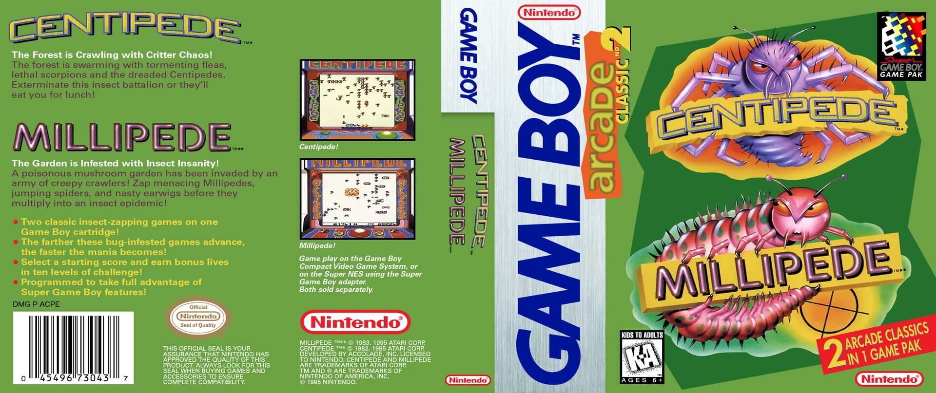 Foto do jogo Arcade Classic No. 2: Centipede / Millipede