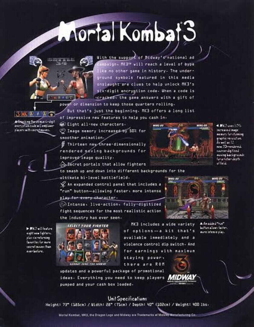 Foto do jogo Mortal Kombat 3