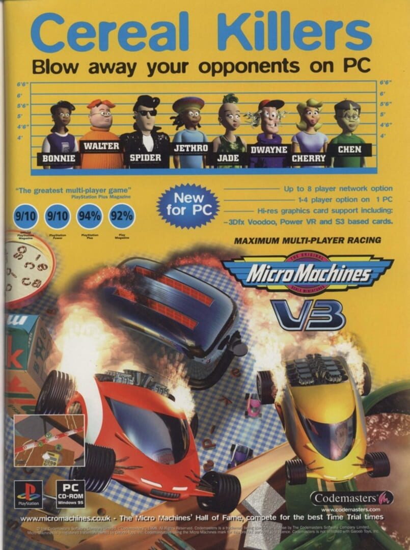 Foto do jogo Micro Machines V3