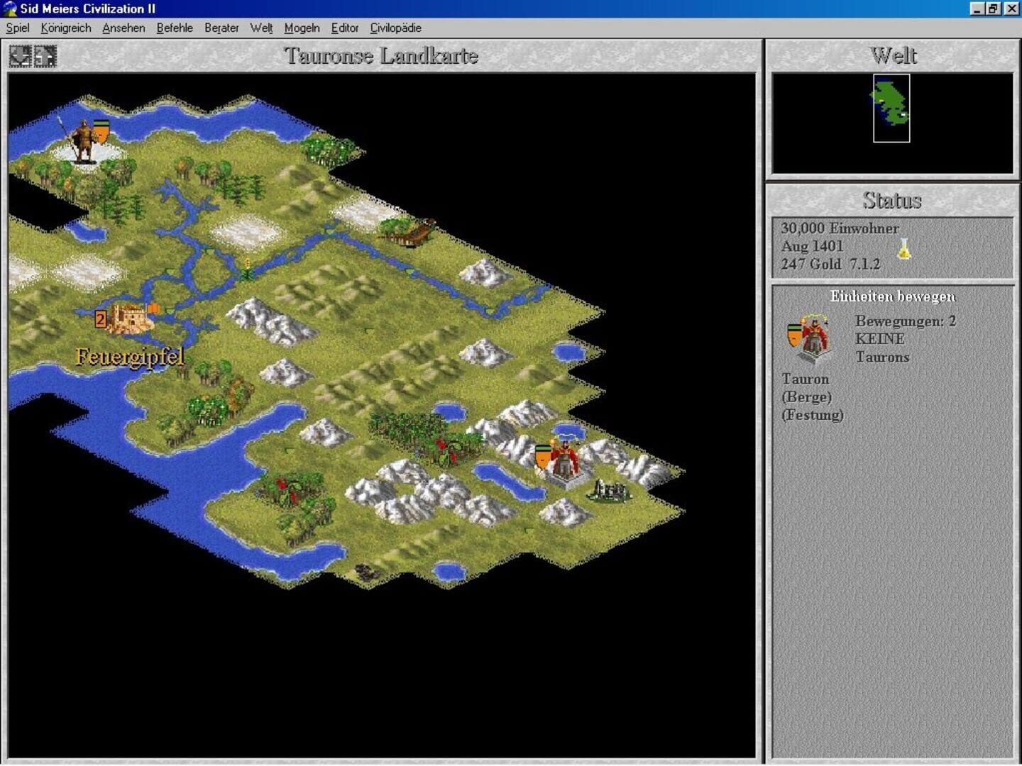 Foto do jogo Sid Meier's Civilization II: Fantastic Worlds