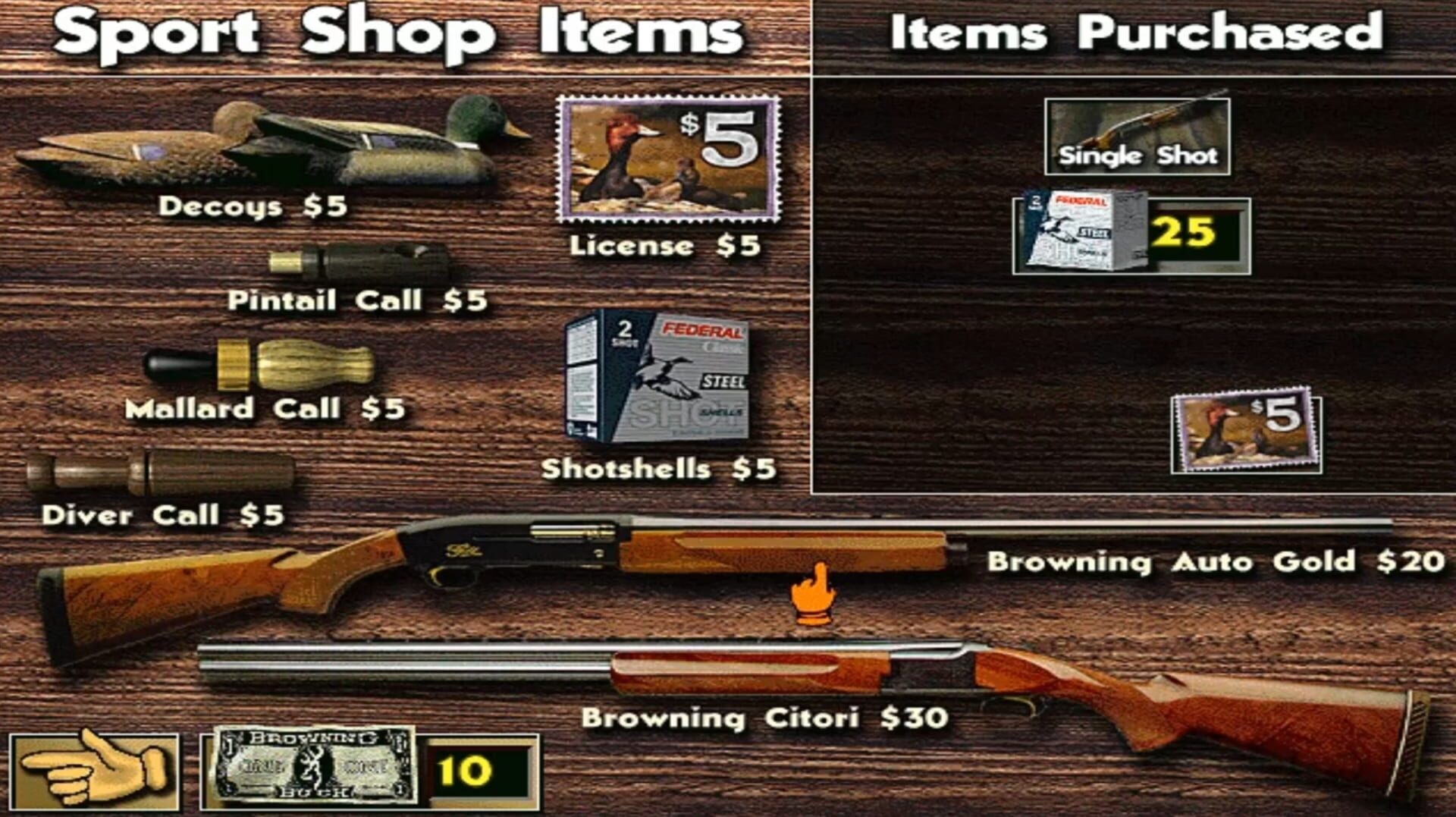 Foto do jogo The Browning Duck Hunter
