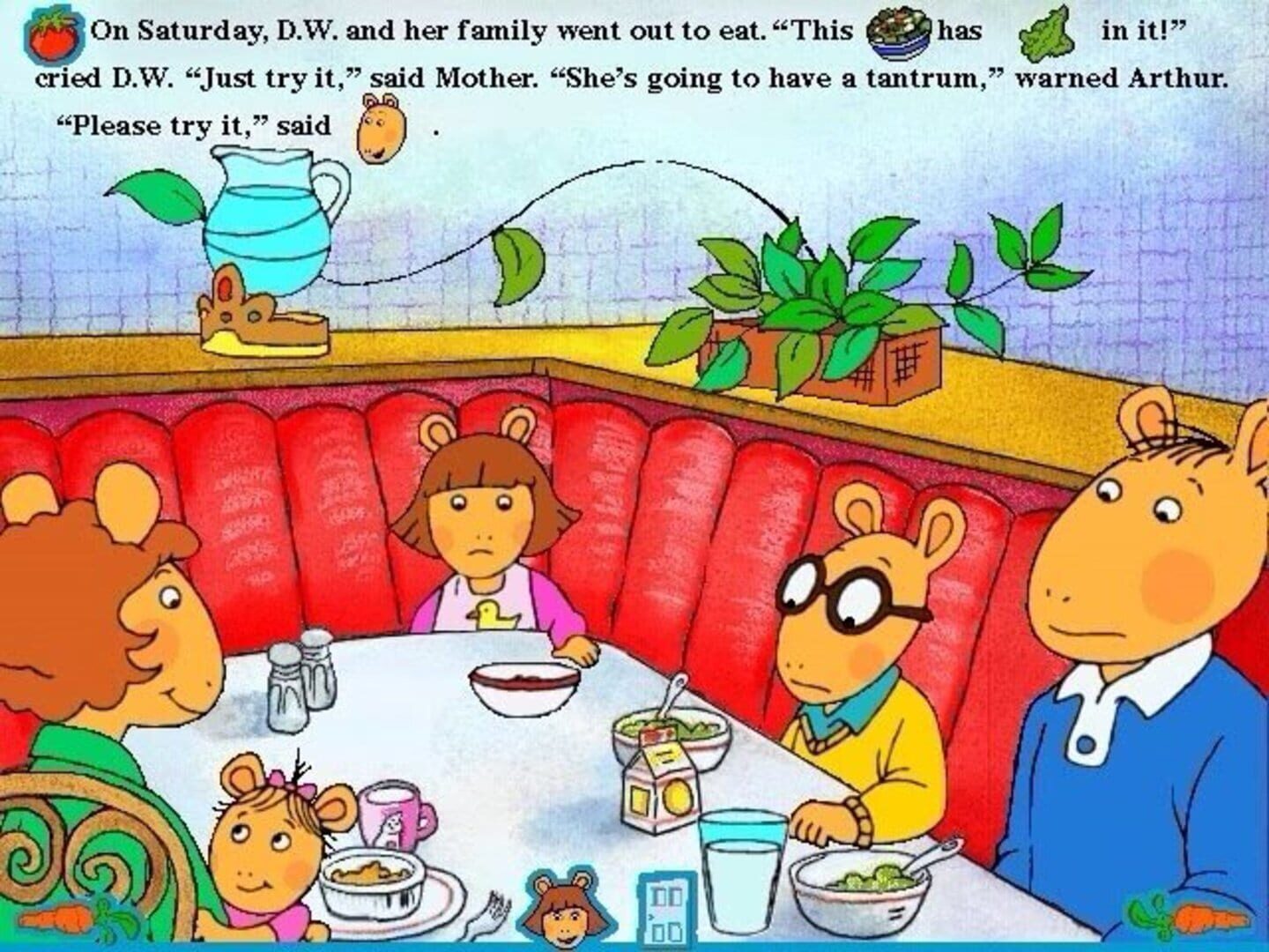 Foto do jogo Living Books: D.W. the Picky Eater