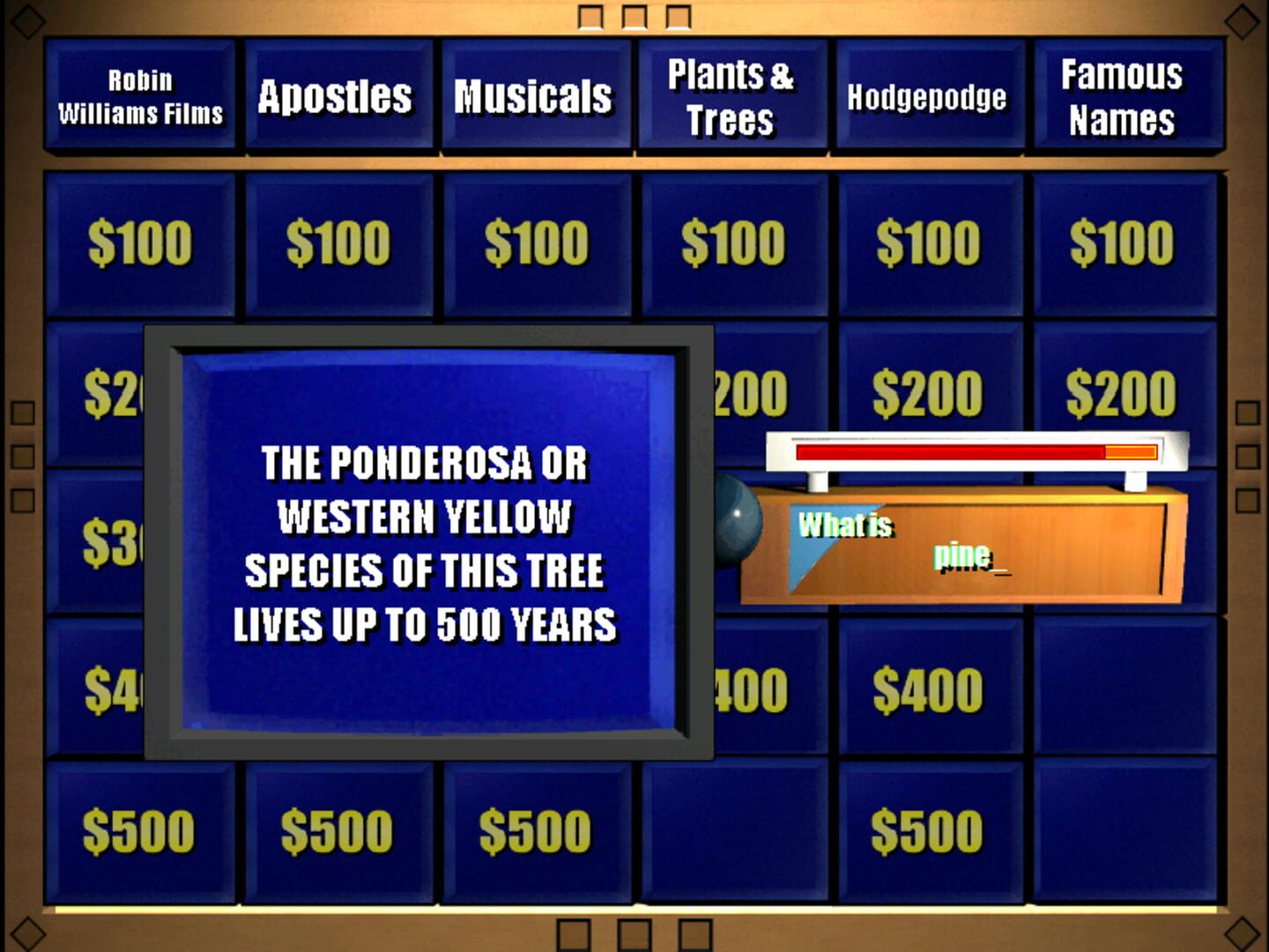 Foto do jogo Jeopardy!