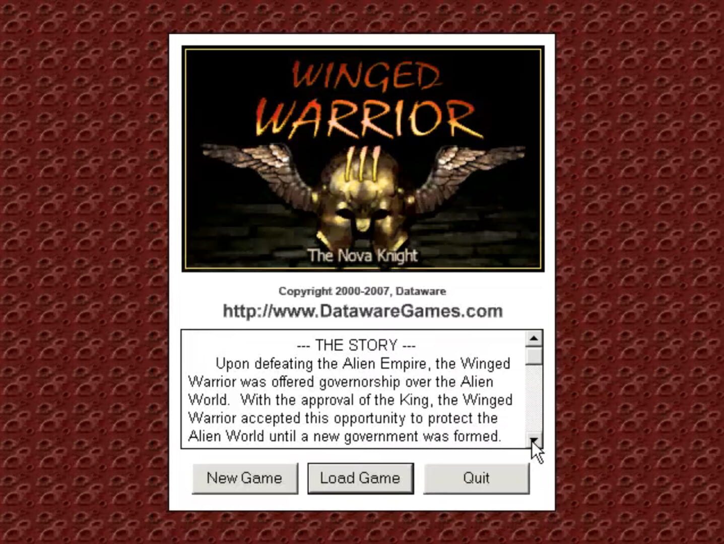 Foto do jogo Winged Warrior III: The Nova Knight