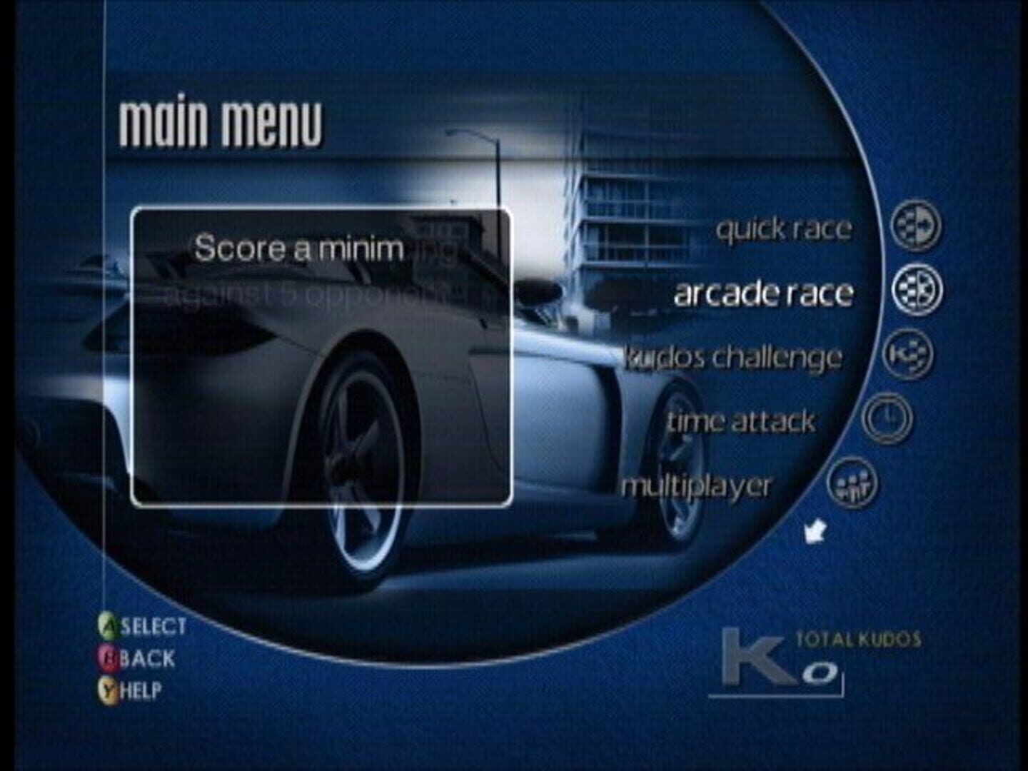 Foto do jogo Project Gotham Racing