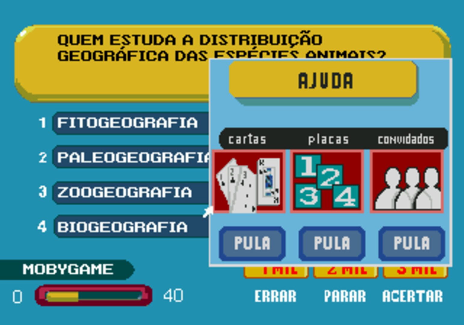 Foto do jogo Show do Milhão Volume 2