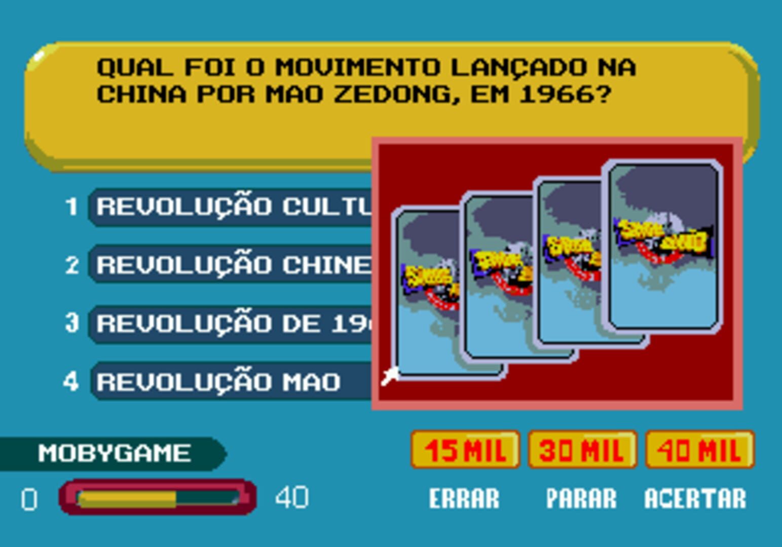 Foto do jogo Show do Milhão Volume 2
