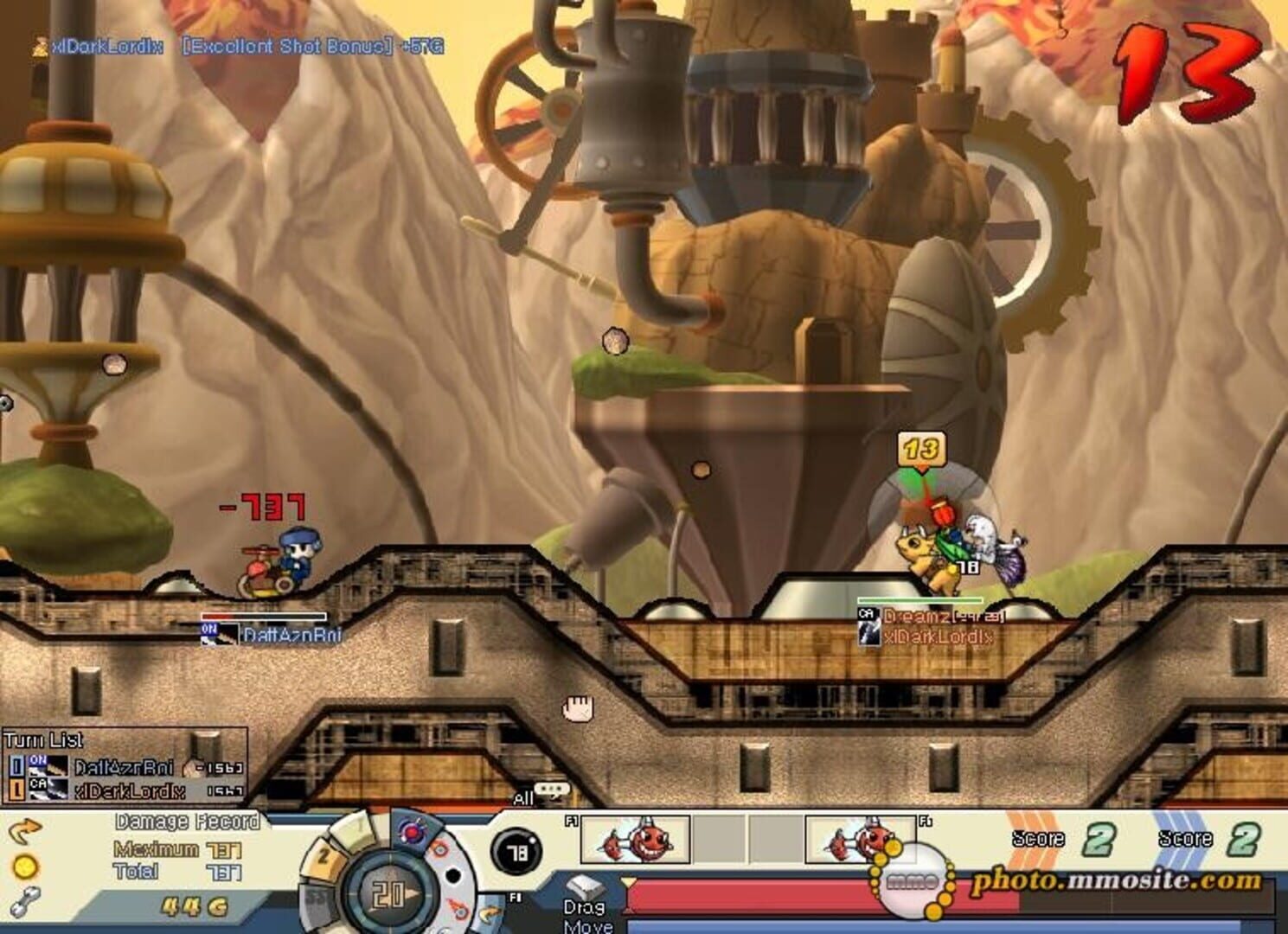 Foto do jogo GunBound
