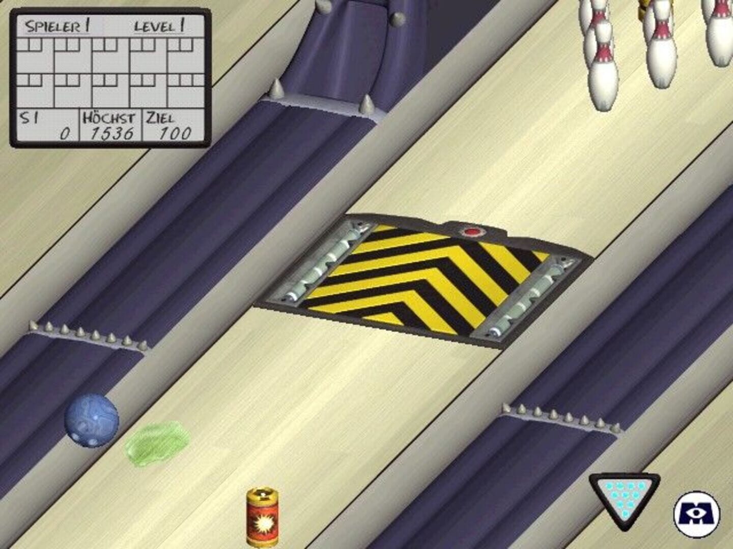 Foto do jogo Monsters, Inc.: Wreck Room Arcade - Bowling for Screams