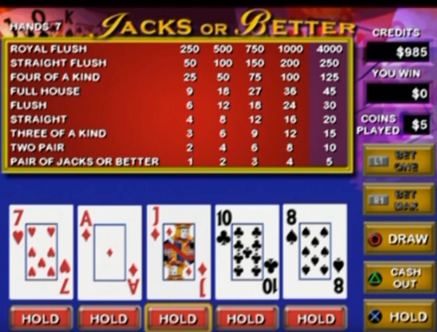 Foto do jogo Video Poker & Blackjack