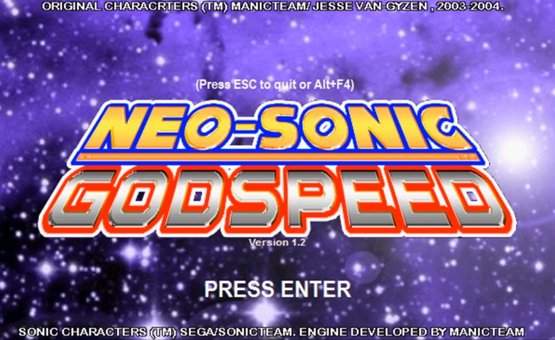 Foto do jogo Neo-Sonic: Godspeed