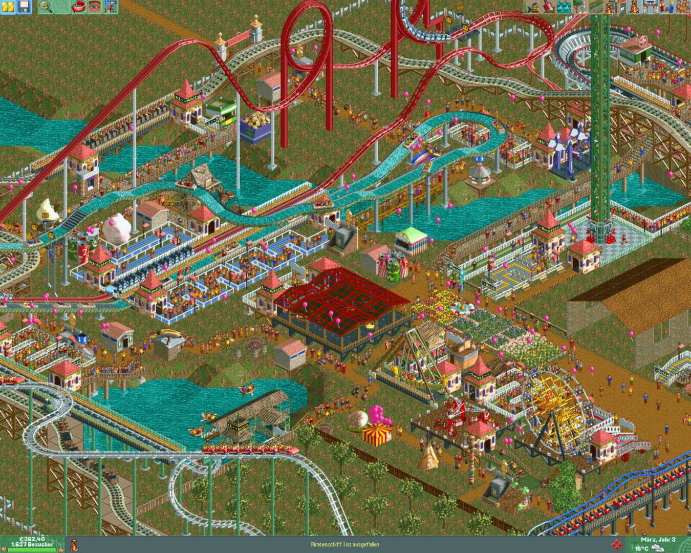 Foto do jogo RollerCoaster Tycoon 2: Triple Thrill Pack