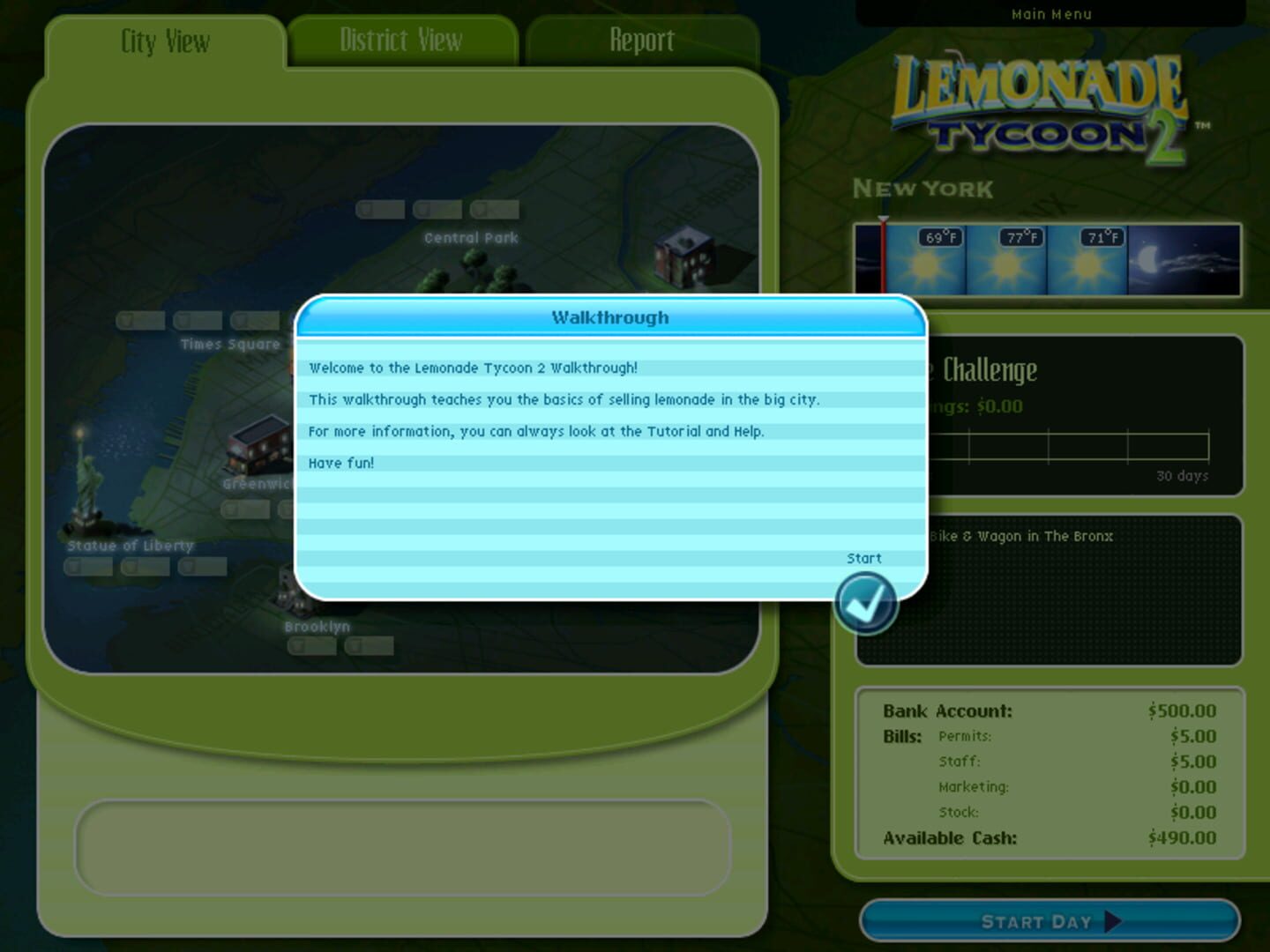 Foto do jogo Lemonade Tycoon 2: New York Edition