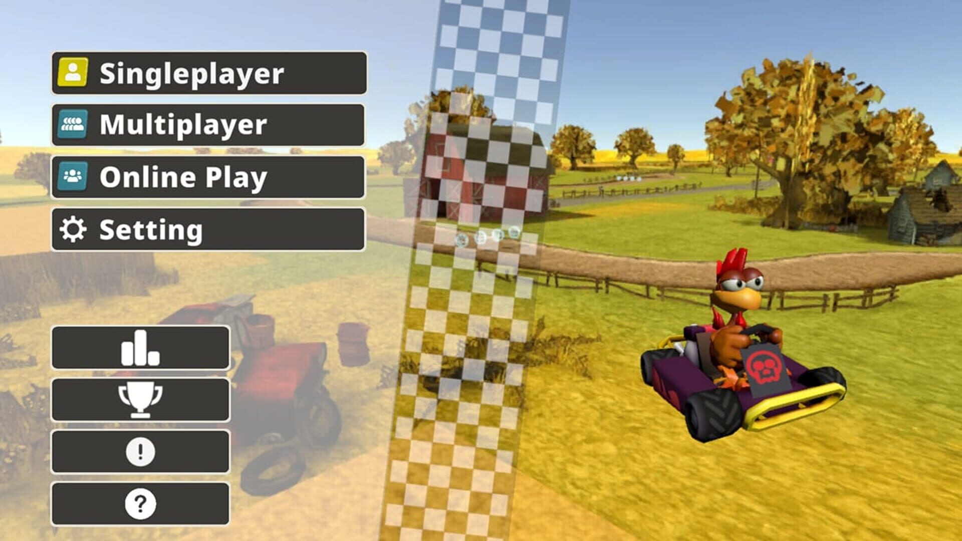 Foto do jogo Crazy Chicken Kart 2