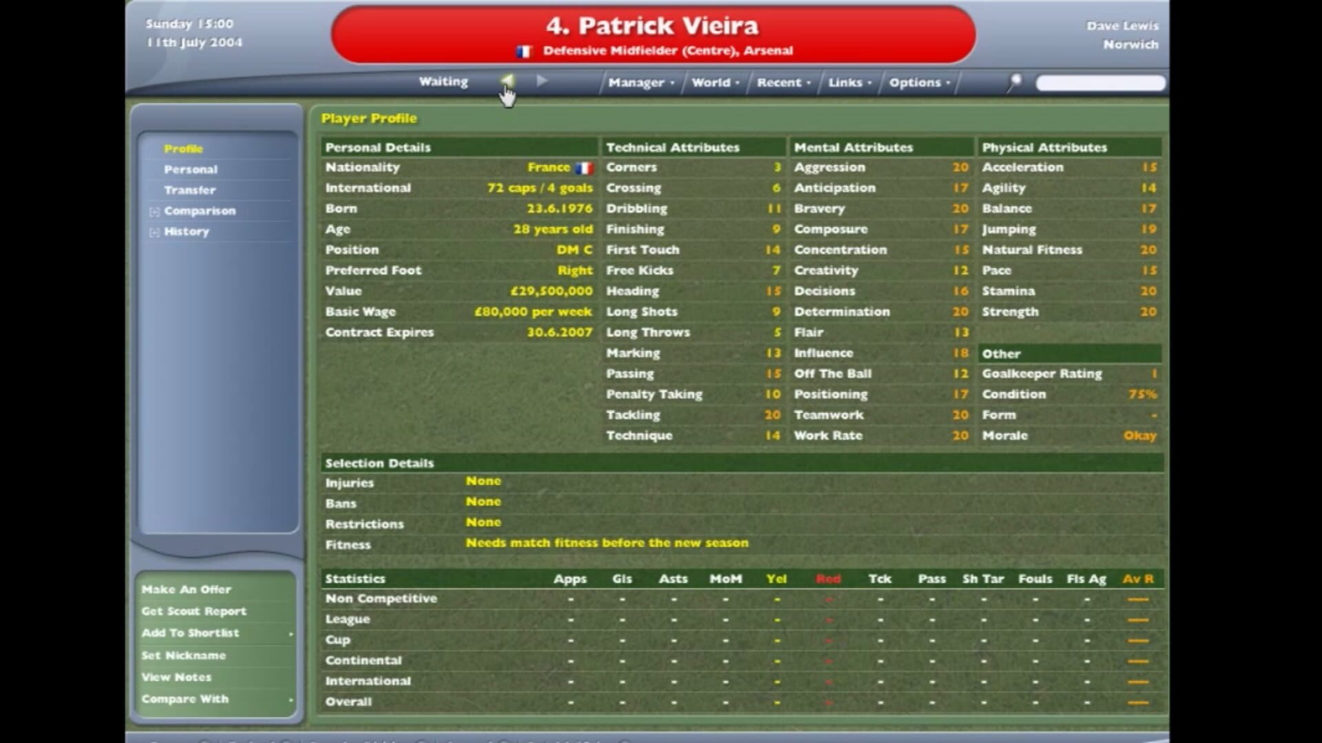 Foto do jogo Football Manager 2005