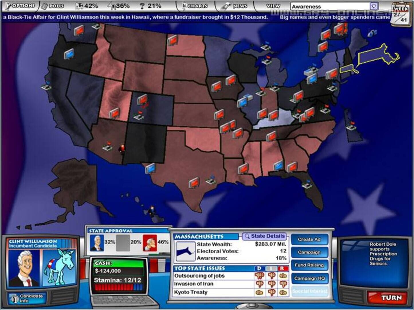 Foto do jogo The Political Machine 2004