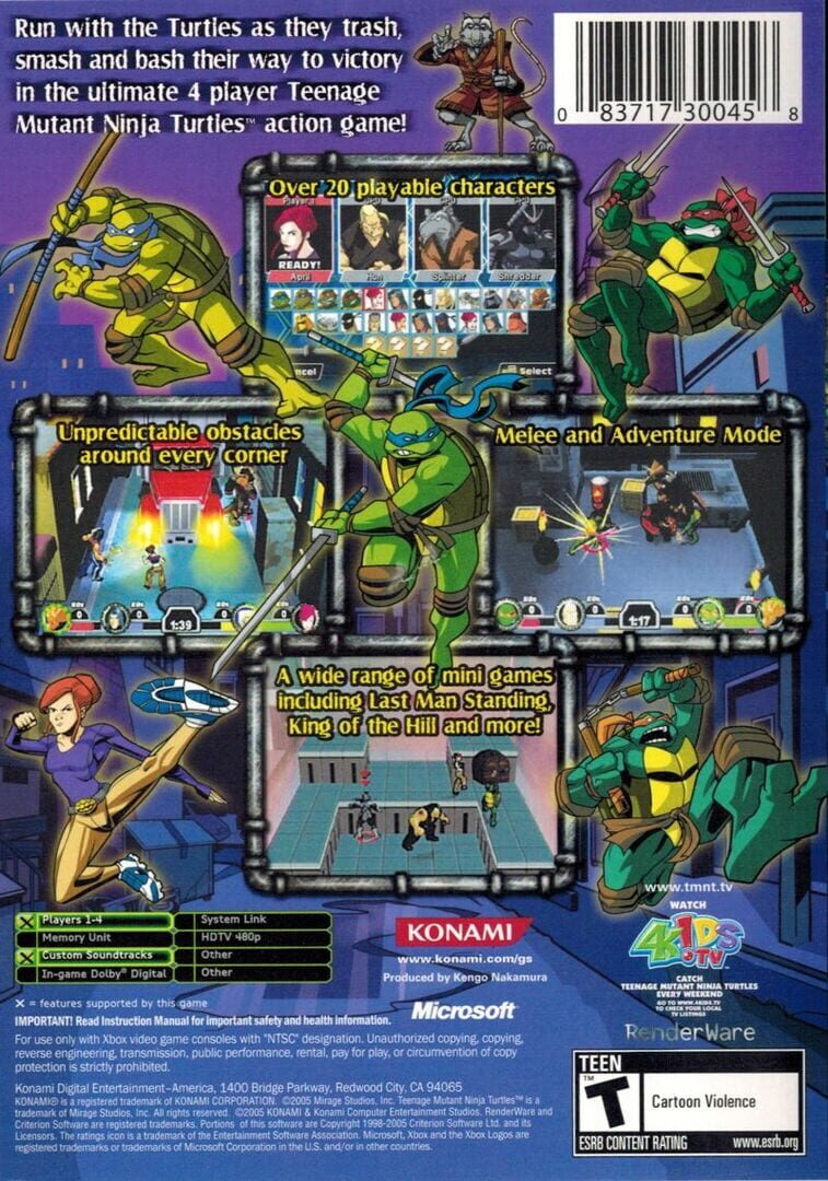 Foto do jogo TMNT: Mutant Melee