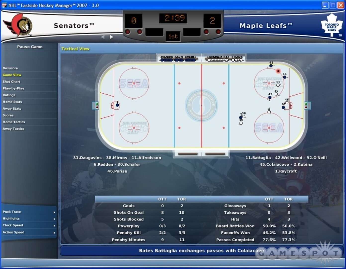 Foto do jogo NHL Eastside Hockey Manager 2007