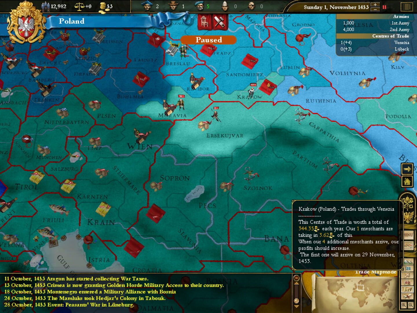 Foto do jogo Europa Universalis III: Napoleon's Ambition