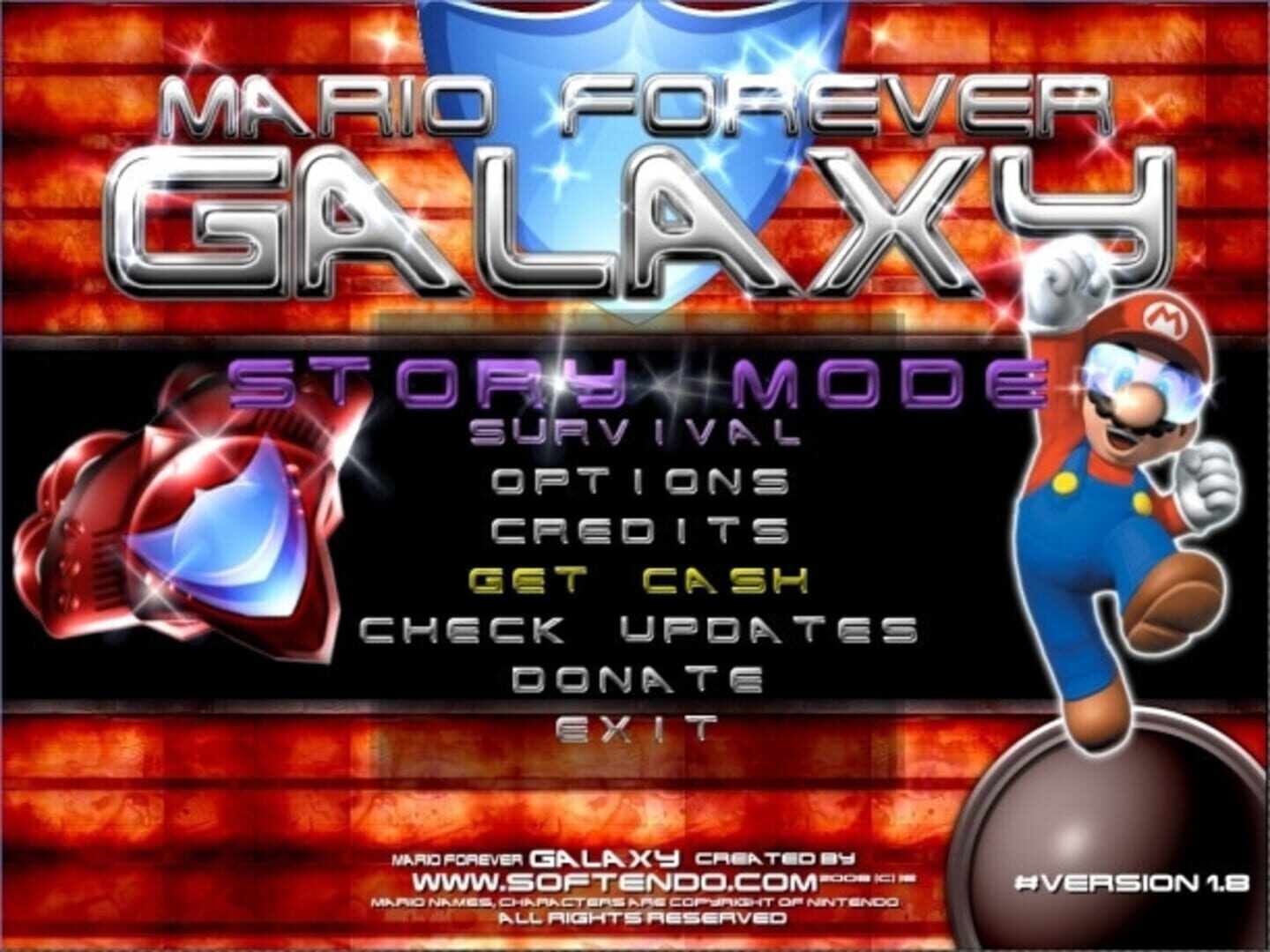 Foto do jogo Mario Forever Galaxy