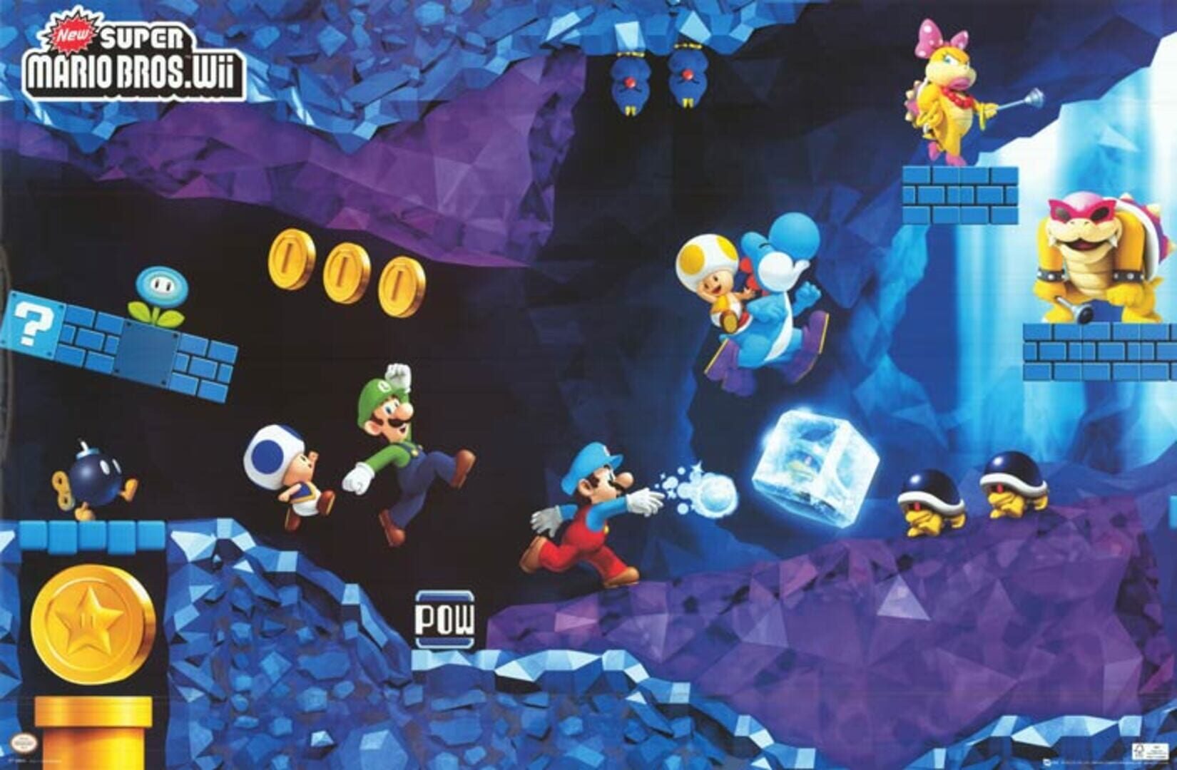 Foto do jogo New Super Mario Bros. Wii