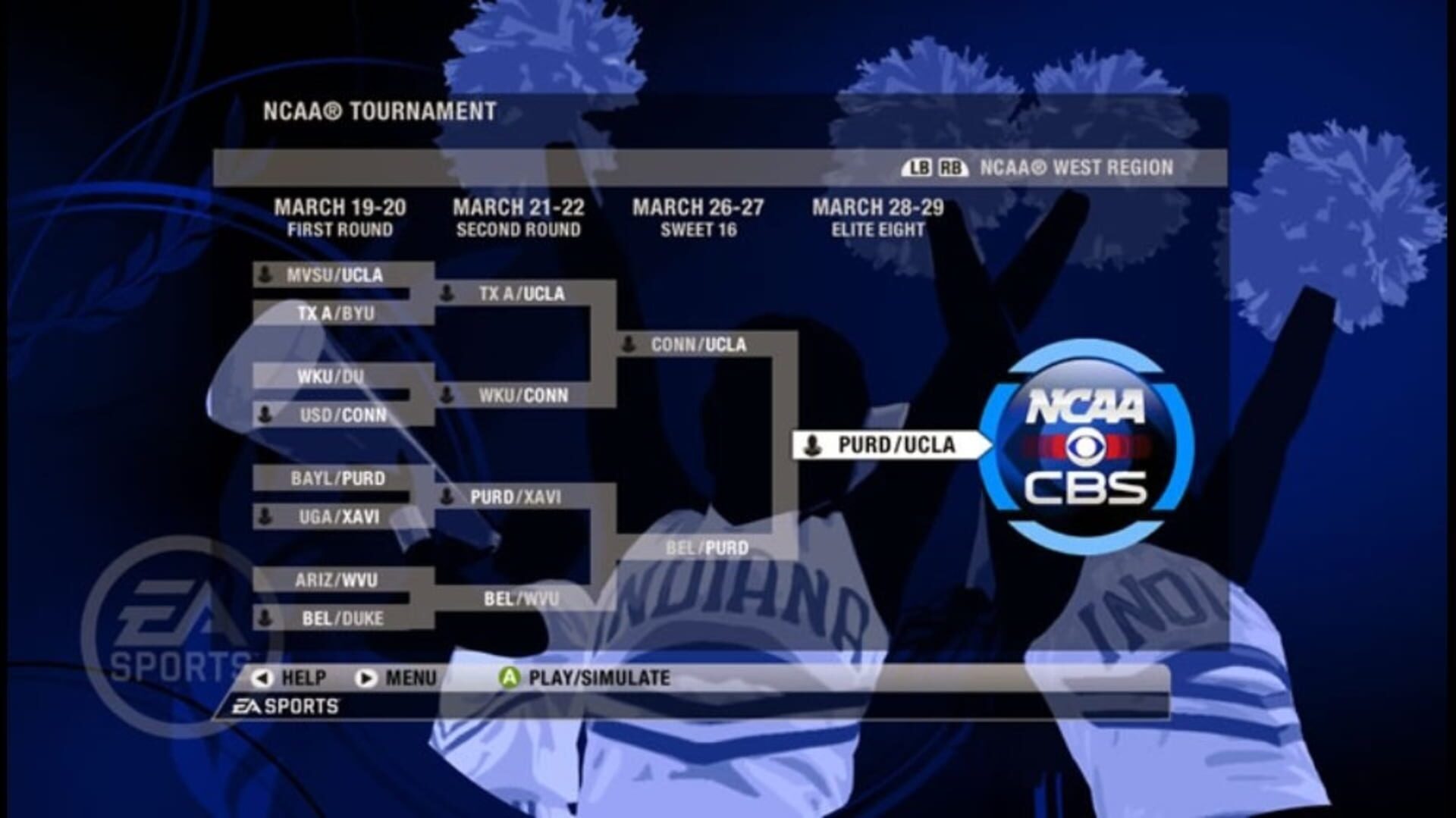Foto do jogo NCAA Basketball 09: March Madness Edition