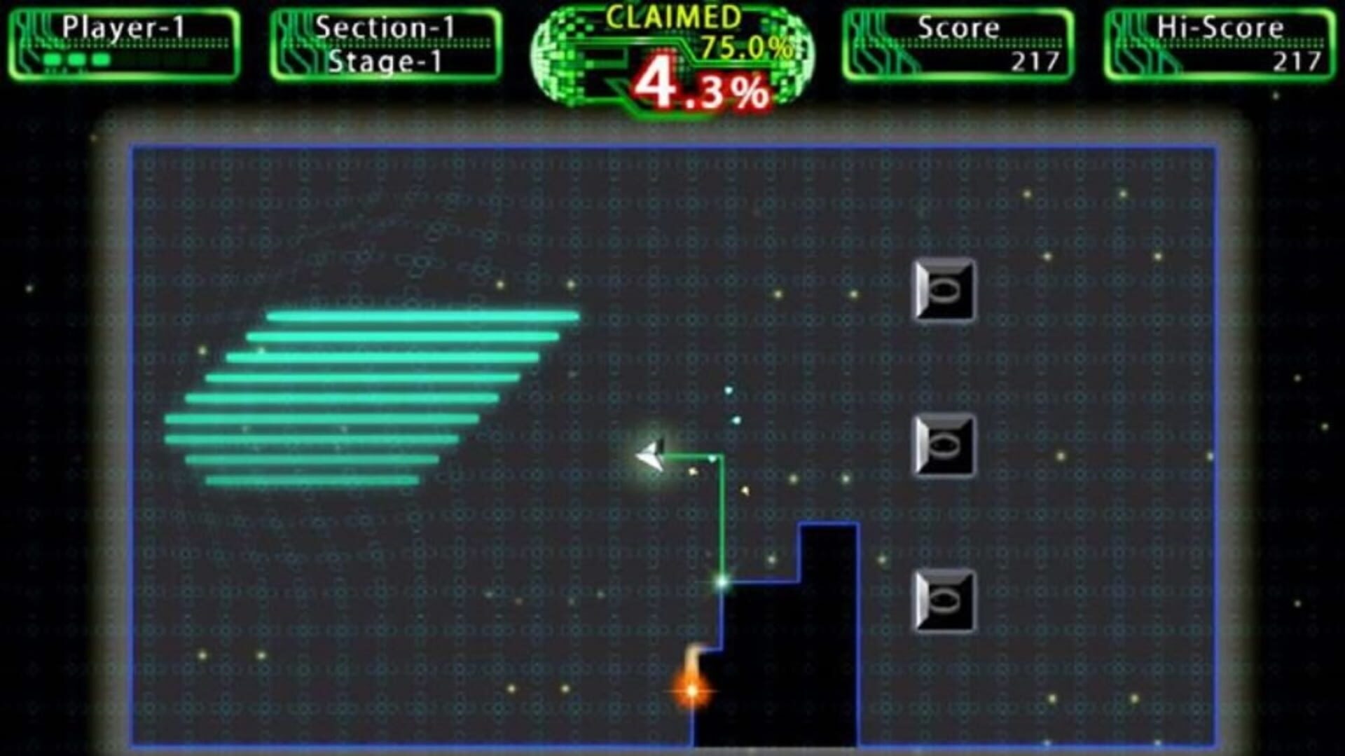 Foto do jogo QIX++