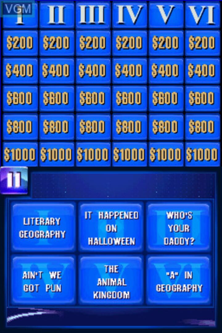 Foto do jogo Jeopardy!