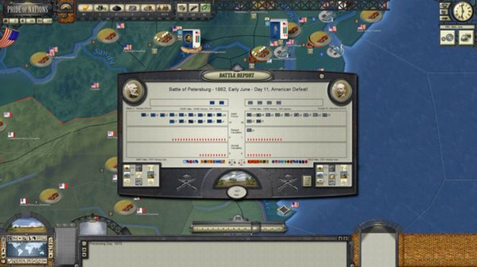 Foto do jogo Pride of Nations: American Civil War 1862