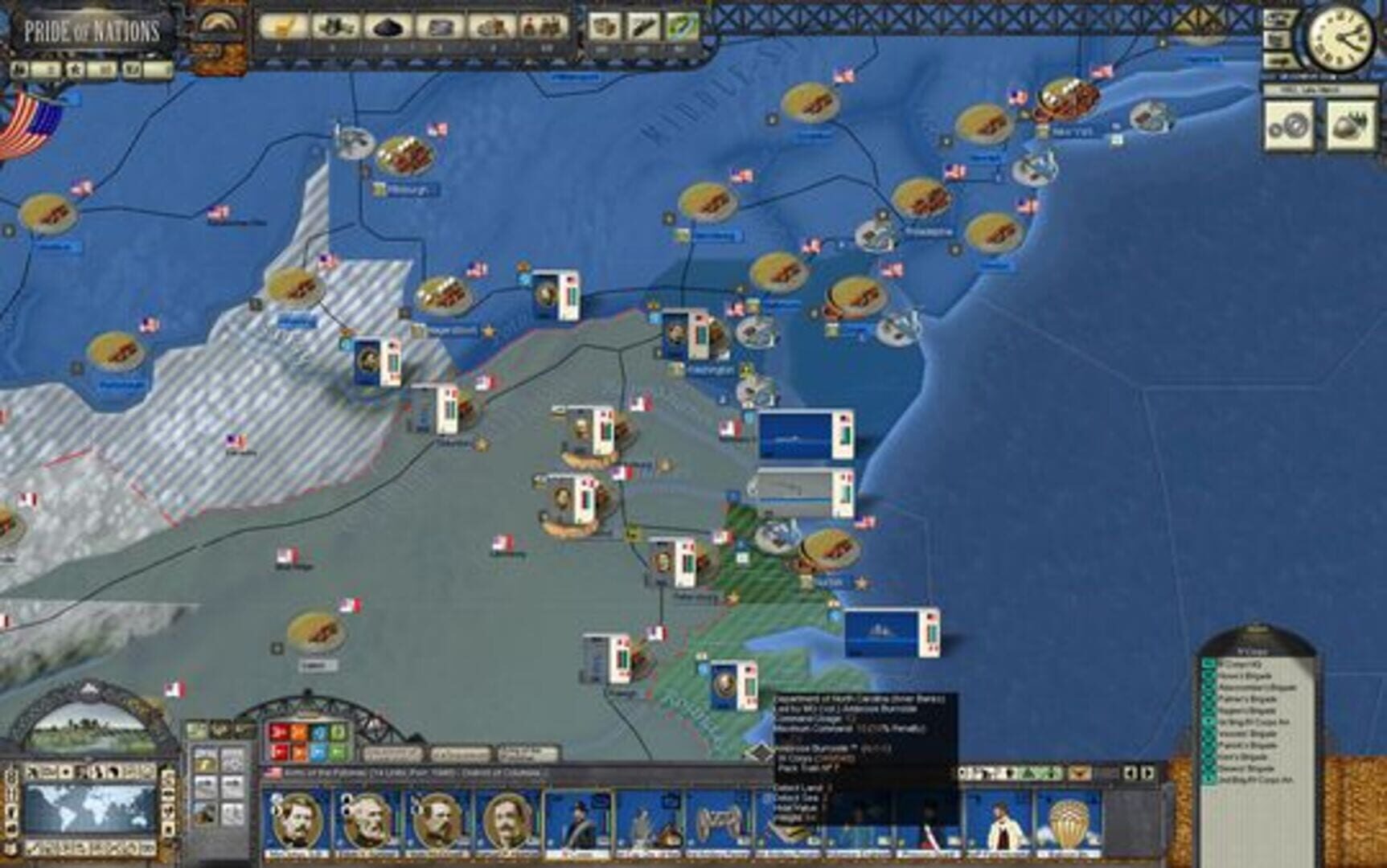 Foto do jogo Pride of Nations: American Civil War 1862