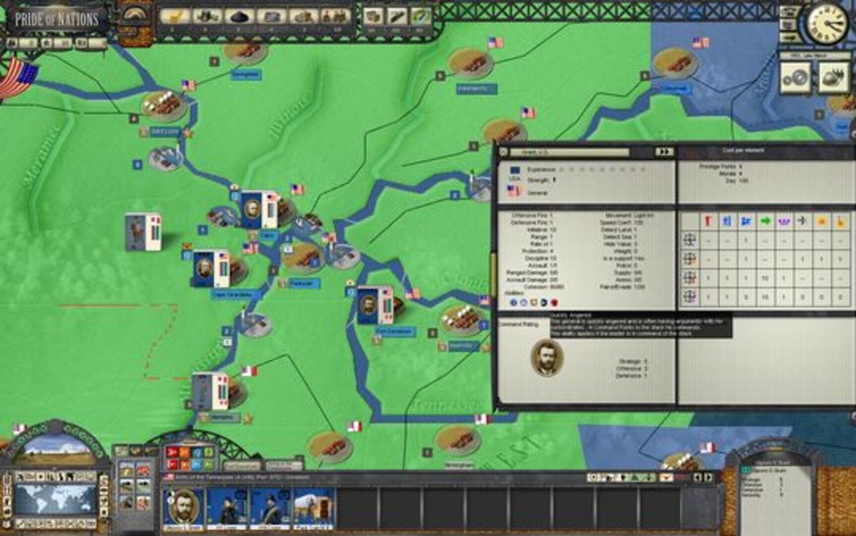 Foto do jogo Pride of Nations: American Civil War 1862