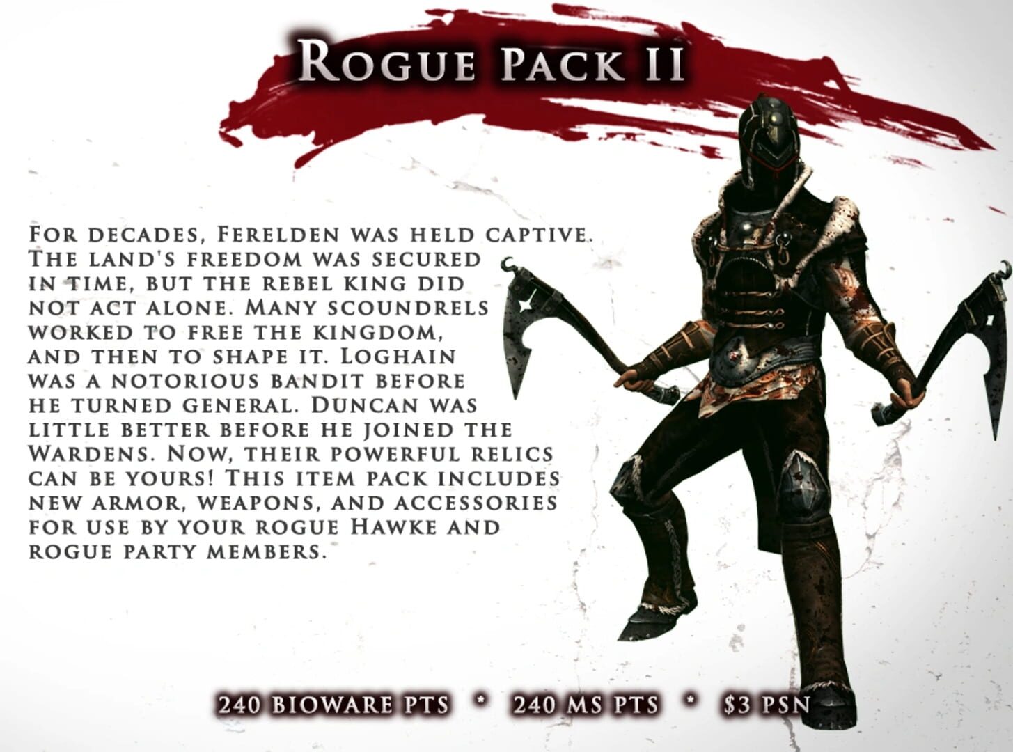 Foto do jogo Dragon Age II: All-Class Item Pack II