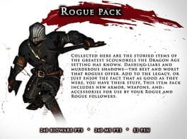 Foto do jogo Dragon Age II: Rogue Item Pack