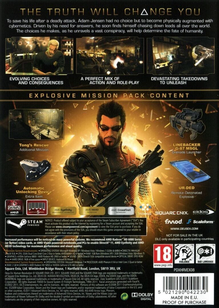 Foto do jogo Deus Ex: Human Revolution - Limited Edition