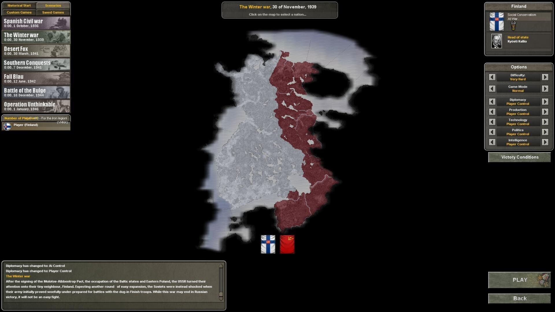 Foto do jogo Hearts of Iron III: Their Finest Hour