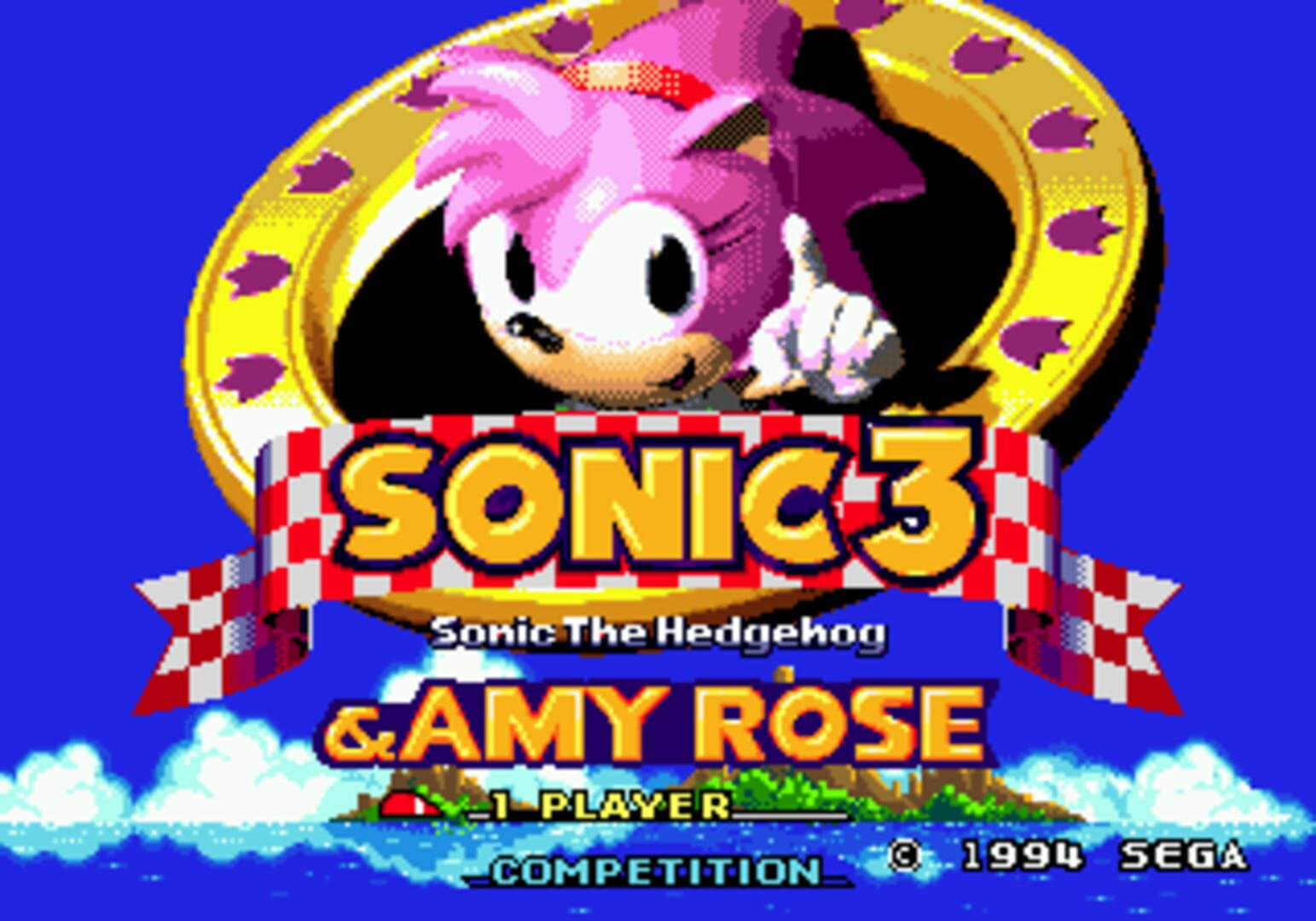 Foto do jogo Sonic 3 & Amy Rose