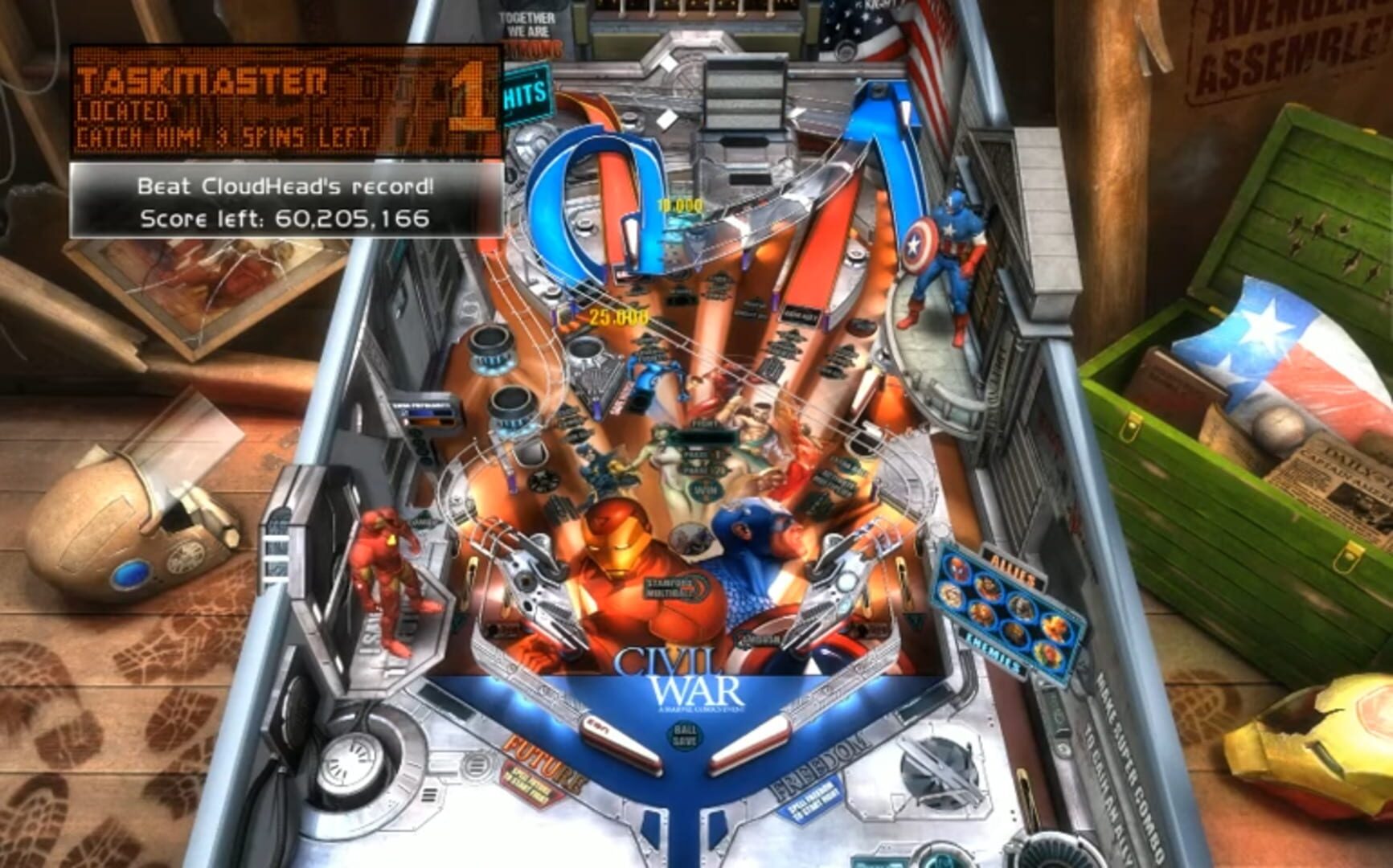 Foto do jogo Pinball FX2: Marvel Civil War