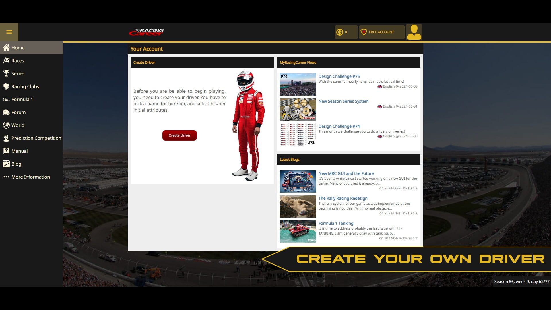 Foto do jogo My Racing Career