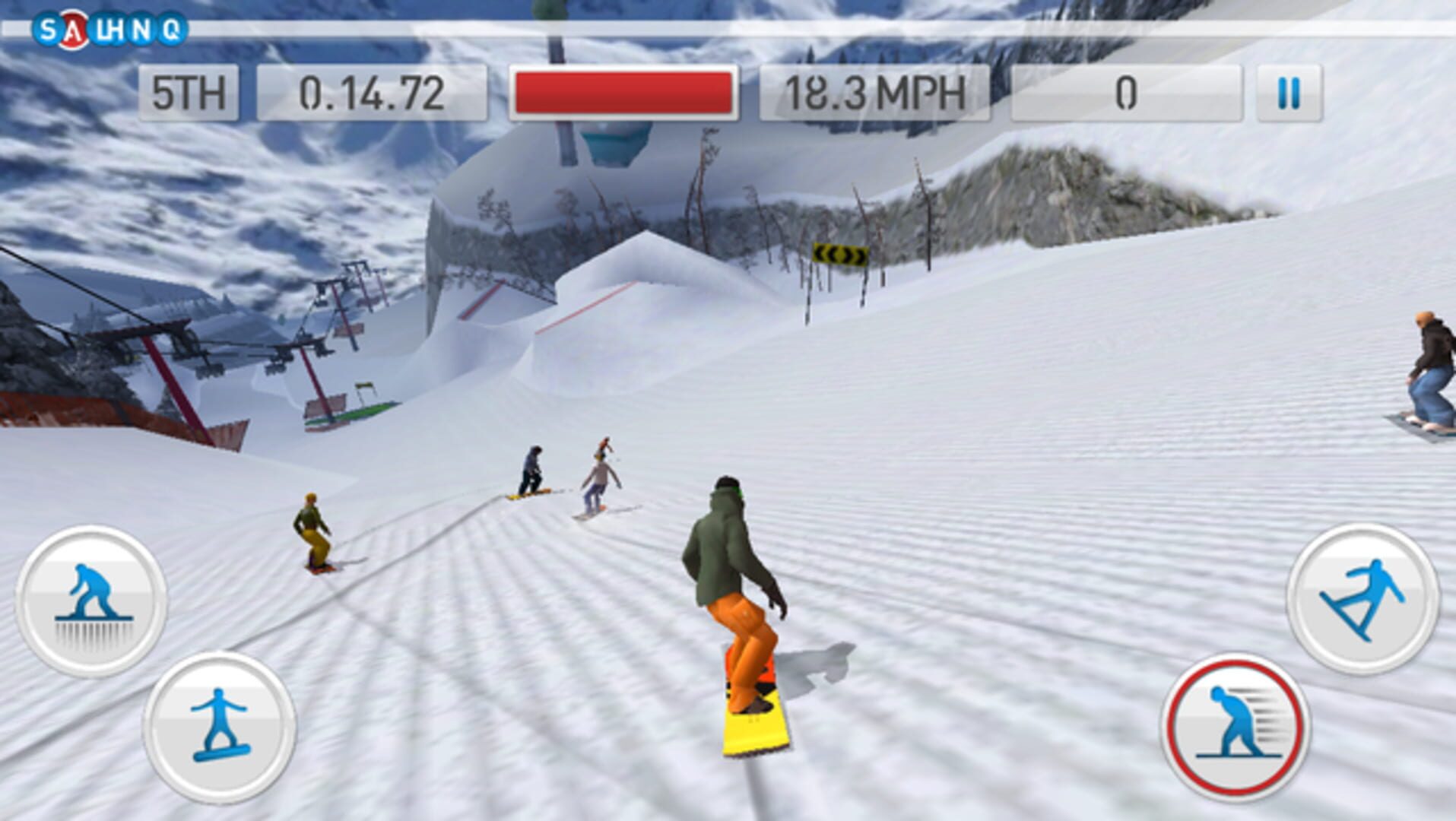 Foto do jogo Fresh Tracks Snowboarding