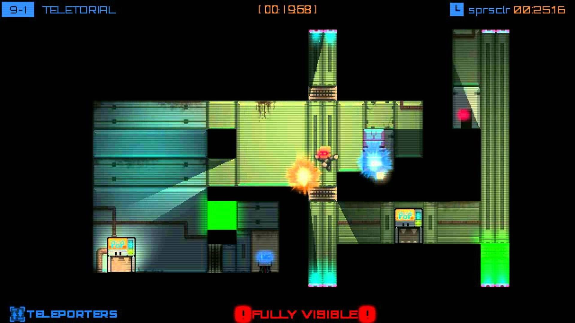 Foto do jogo Stealth Bastard Deluxe: The Teleporter Chambers